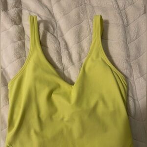 bright yellow lululemon align tank